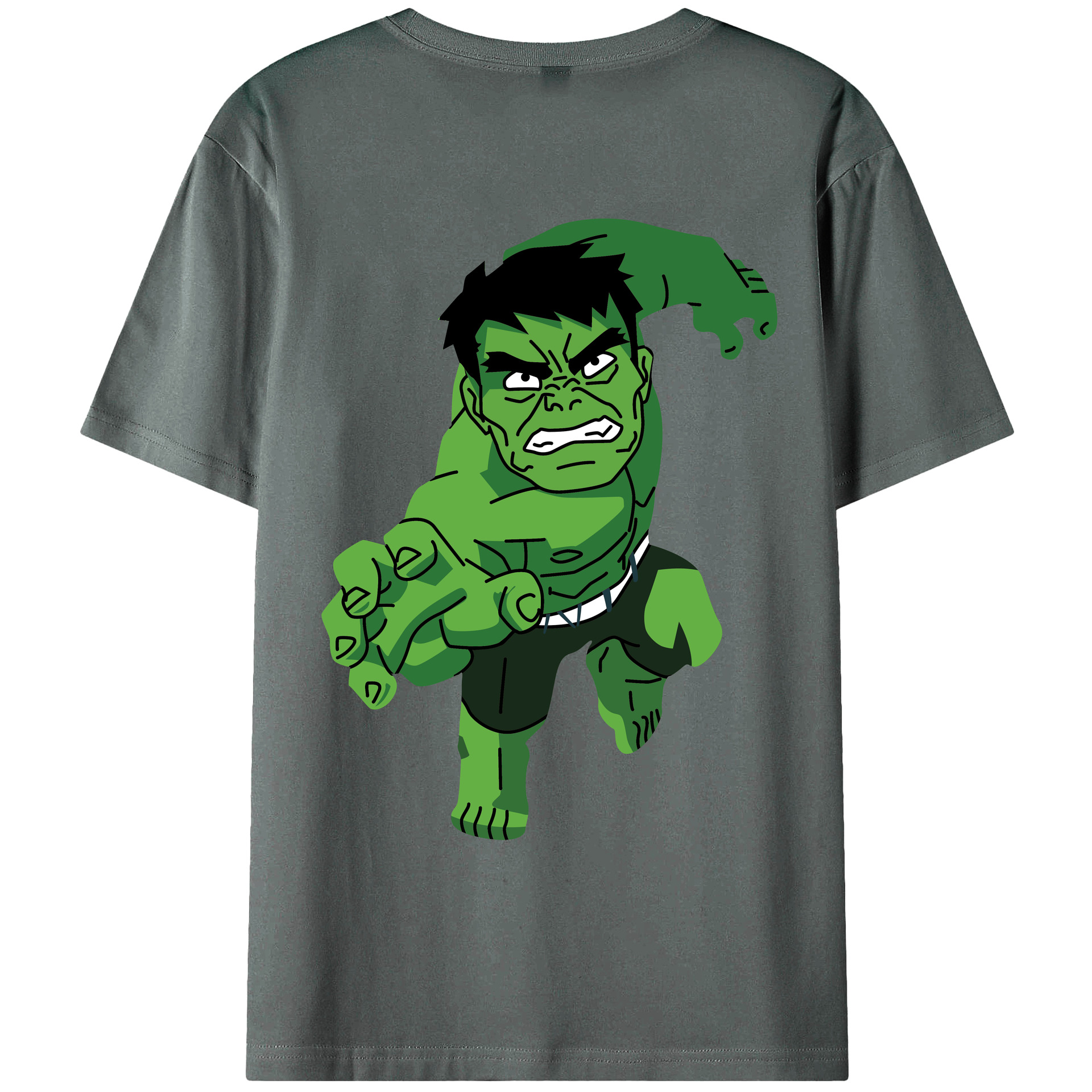 （画像用） アベンジャーズ The Avengers 綿100％ メンズ半袖Tシャツ（バックプリント） 通気性